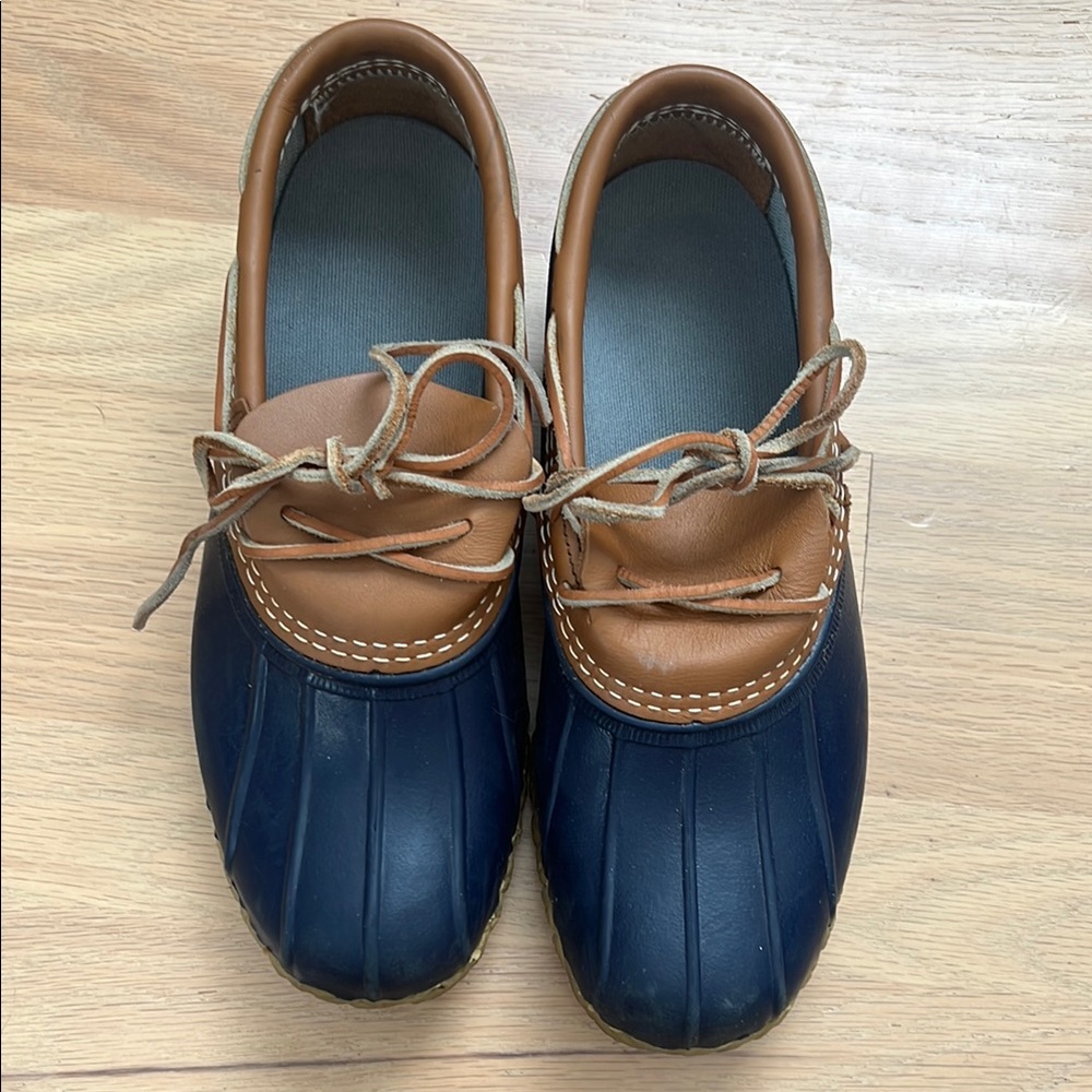 LL Bean Boots Muck Navy Made in Maine Women Size 9 Medium Width
